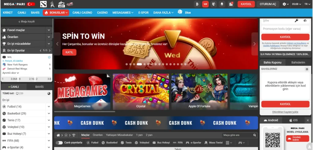 Megapari Türkiye Casino Ana Sayfası Megapari Türkiye Casino Ana Sayfasının Görüntüsü